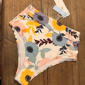 NWT sz S cupshe  high waisted bikini bottoms